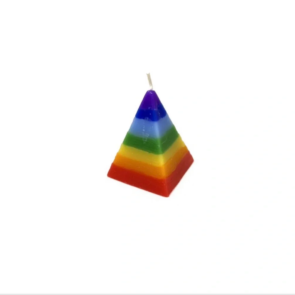 7 chakra Pyramid Candle